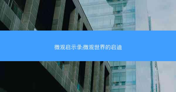 微观启示录;微观世界的启迪