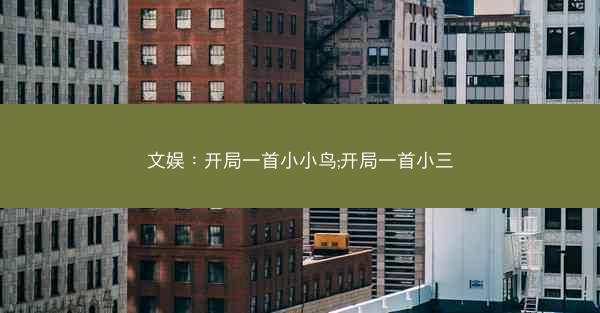 文娱：开局一首小小鸟;开局一首小三