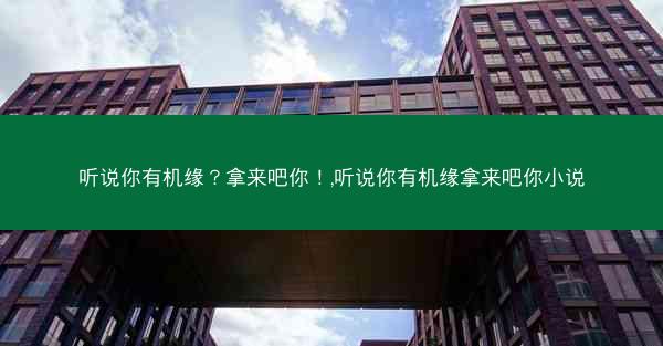 听说你有机缘？拿来吧你！,听说你有机缘拿来吧你小说