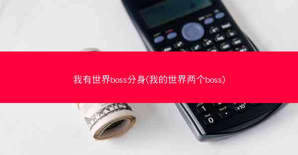 我有世界boss分身(我的世界两个boss)
