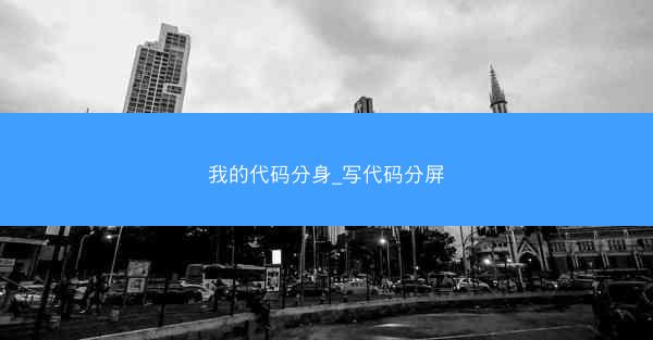 我的代码分身_写代码分屏