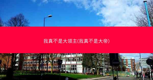 我真不是大领主(我真不是大帝)