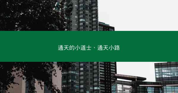 通天的小道士、通天小路