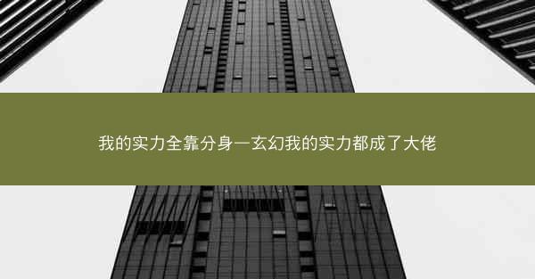 我的实力全靠分身—玄幻我的实力都成了大佬