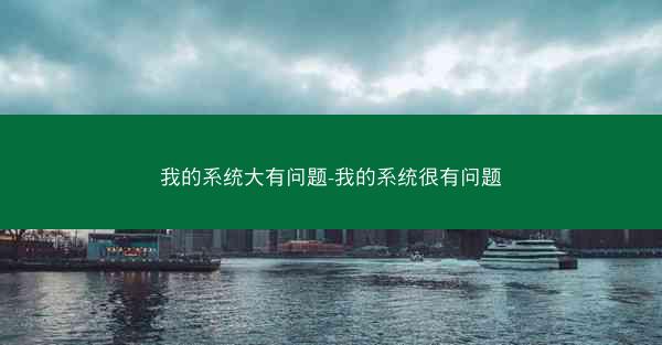 我的系统大有问题-我的系统很有问题