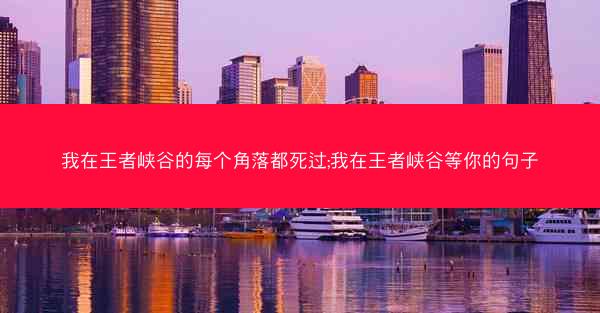 我在王者峡谷的每个角落都死过;我在王者峡谷等你的句子
