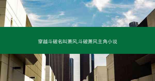 穿越斗破名叫萧风,斗破萧风主角小说