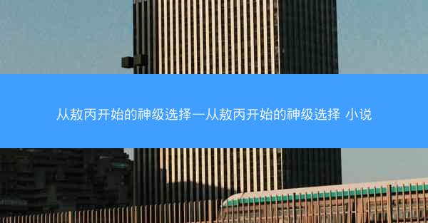 从敖丙开始的神级选择—从敖丙开始的神级选择 小说
