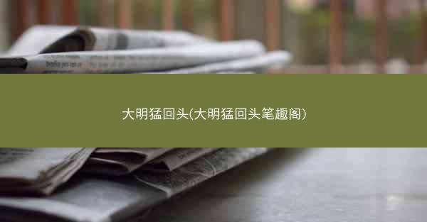 大明猛回头(大明猛回头笔趣阁)