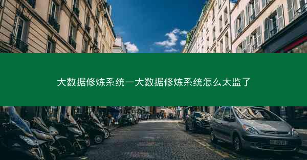 大数据修炼系统—大数据修炼系统怎么太监了
