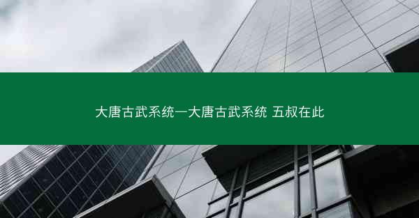 大唐古武系统—大唐古武系统 五叔在此