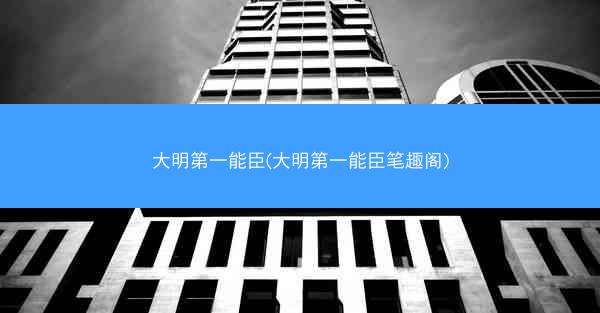 大明第一能臣(大明第一能臣笔趣阁)
