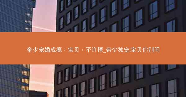 帝少宠婚成瘾：宝贝，不许撩_帝少独宠,宝贝你别闹