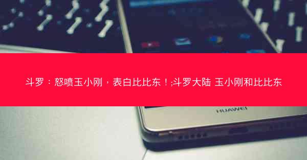 斗罗：怒喷玉小刚，表白比比东！;斗罗大陆 玉小刚和比比东