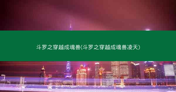 斗罗之穿越成魂兽(斗罗之穿越成魂兽凌天)