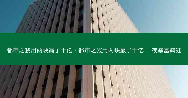都市之我用两块赢了十亿、都市之我用两块赢了十亿 一夜暴富疯狂