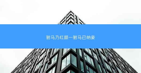 驸马乃红颜—驸马已纳妾