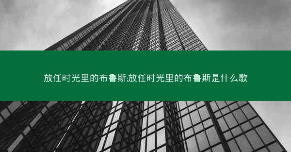 放任时光里的布鲁斯;放任时光里的布鲁斯是什么歌