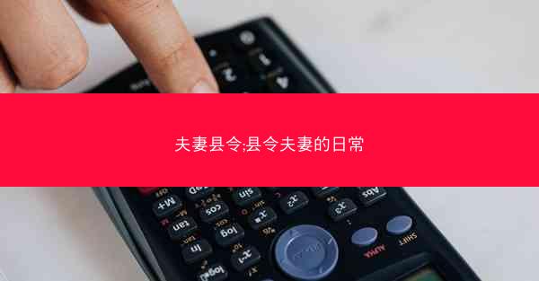夫妻县令;县令夫妻的日常