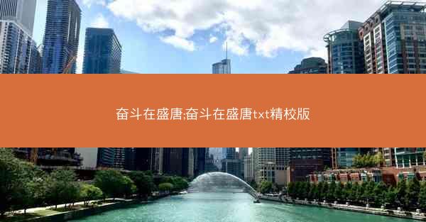 奋斗在盛唐;奋斗在盛唐txt精校版