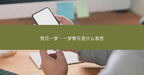 梵花一梦、一梦繁花是什么意思