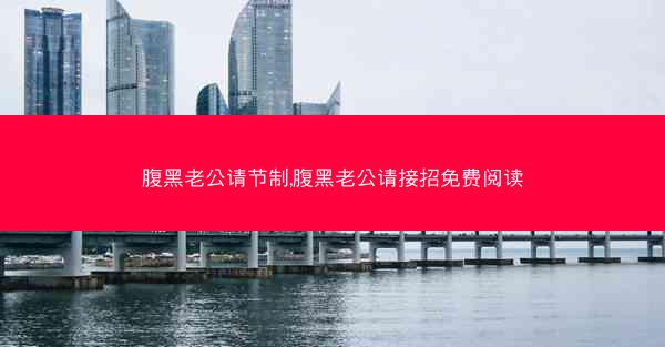 腹黑老公请节制,腹黑老公请接招免费阅读