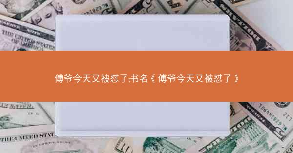 傅爷今天又被怼了;书名《傅爷今天又被怼了》