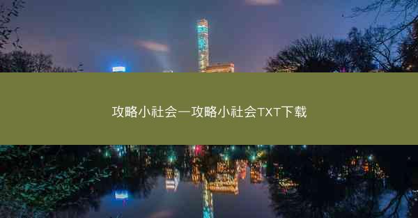 攻略小社会—攻略小社会TXT下载