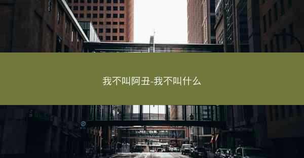 我不叫阿丑-我不叫什么