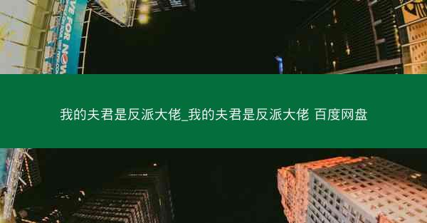 我的夫君是反派大佬_我的夫君是反派大佬 百度网盘