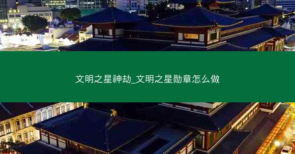 文明之星神劫_文明之星勋章怎么做