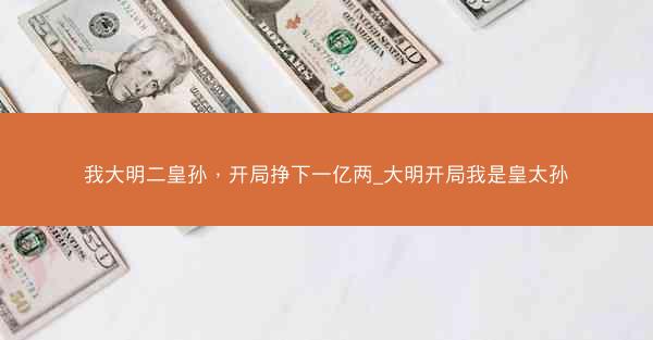 我大明二皇孙，开局挣下一亿两_大明开局我是皇太孙