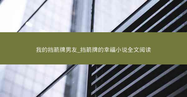 我的挡箭牌男友_挡箭牌的幸福小说全文阅读