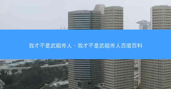我才不是武祖传人、我才不是武祖传人百度百科