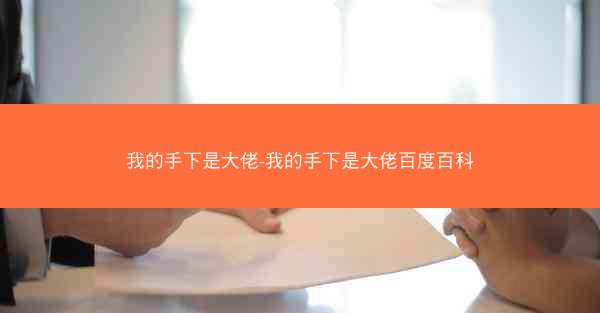 我的手下是大佬-我的手下是大佬百度百科