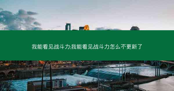 我能看见战斗力;我能看见战斗力怎么不更新了