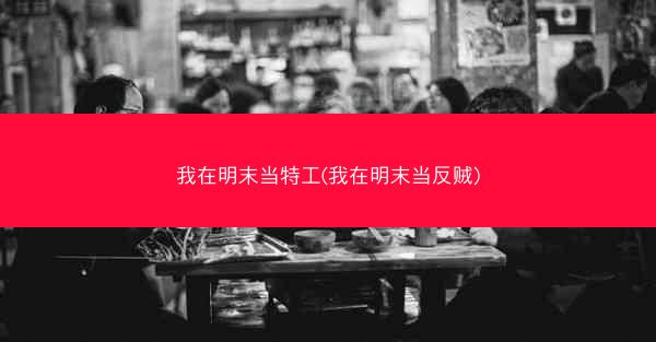 我在明末当特工(我在明末当反贼)