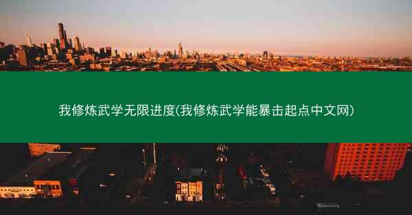 我修炼武学无限进度(我修炼武学能暴击起点中文网)