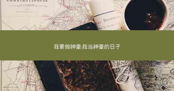 我要做神豪;我当神豪的日子