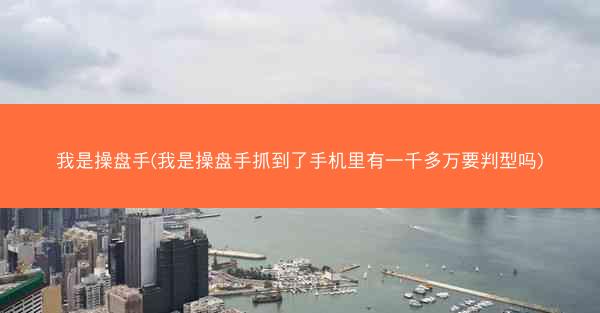 我是操盘手(我是操盘手抓到了手机里有一千多万要判型吗)