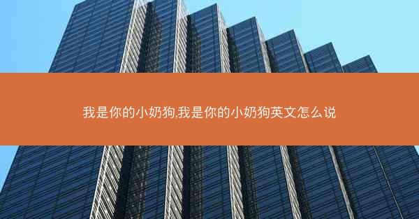 我是你的小奶狗,我是你的小奶狗英文怎么说