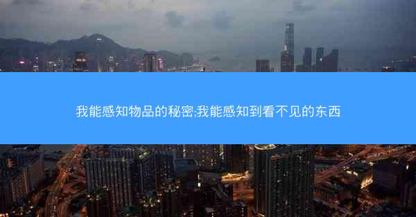 我能感知物品的秘密;我能感知到看不见的东西