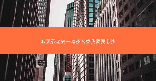 我要娶老婆—暗夜茗香我要娶老婆