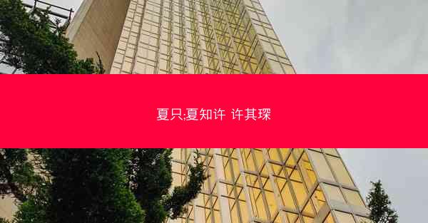 夏只;夏知许 许其琛