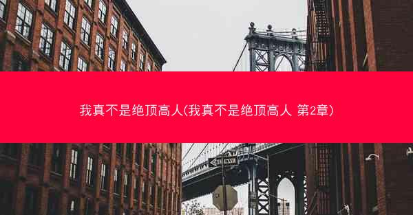 我真不是绝顶高人(我真不是绝顶高人 第2章)