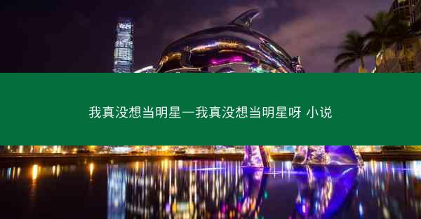 我真没想当明星—我真没想当明星呀 小说