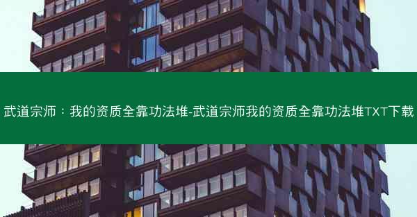 武道宗师：我的资质全靠功法堆-武道宗师我的资质全靠功法堆TXT下载