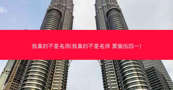 我真的不是名师(我真的不是名师 黑猫伍四一)
