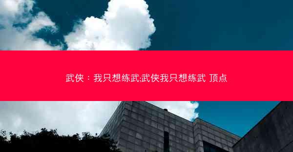 武侠：我只想练武;武侠我只想练武 顶点