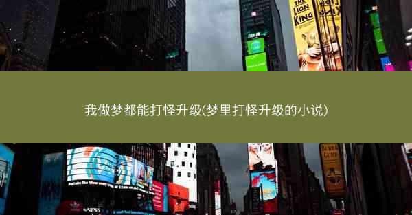 我做梦都能打怪升级(梦里打怪升级的小说)